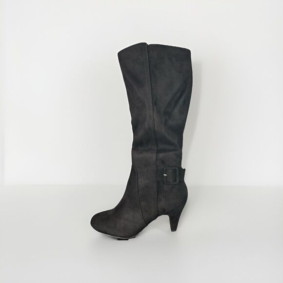 Bella Vita Shoes - Bella Vita Womens 10 W Black Super Suede Troy II High Heel Boots NIB